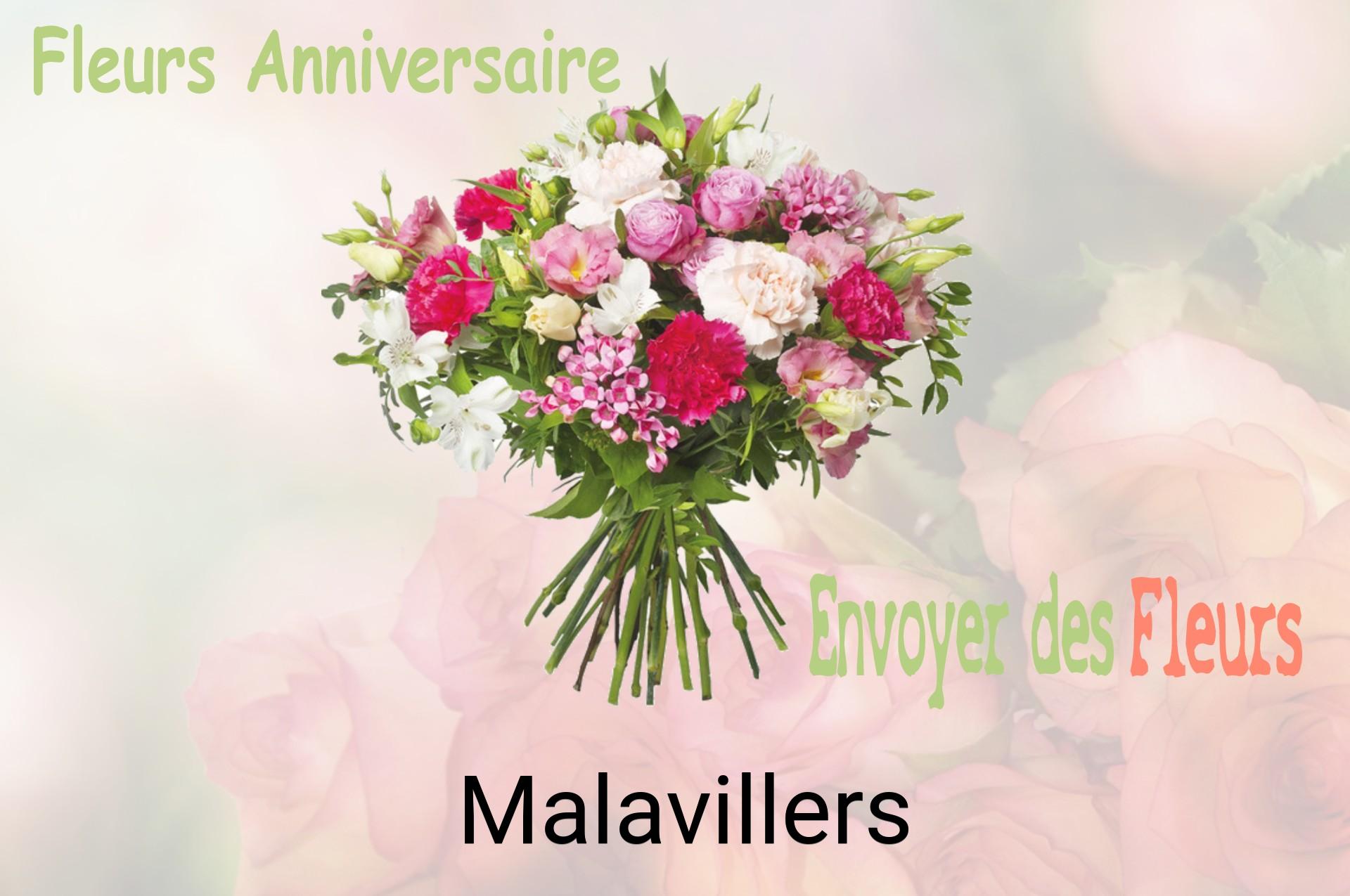 Bouquet de fleurs d’anniversaire livré à Malavillers
