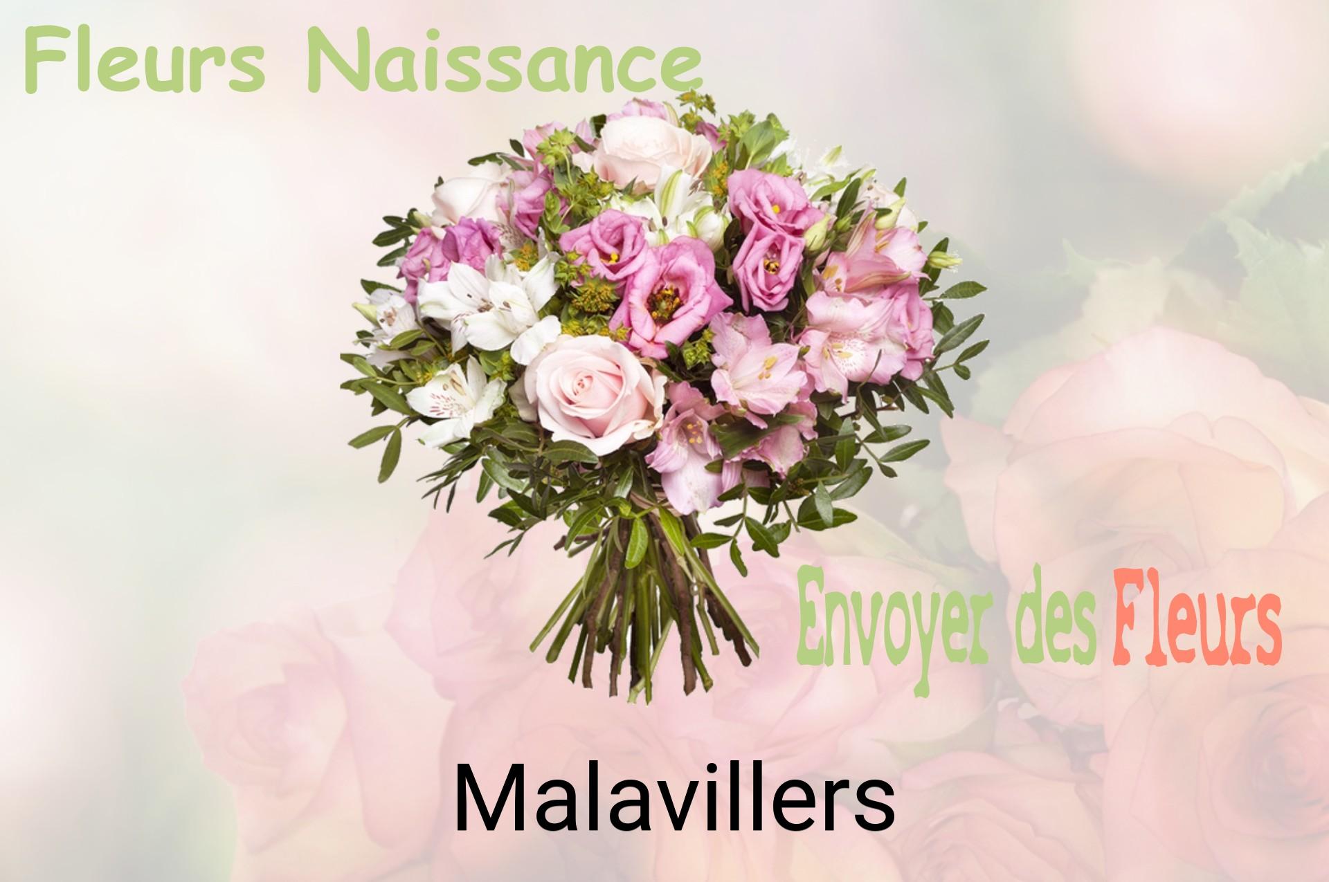 Bouquet de fleurs de naissance livré à Malavillers